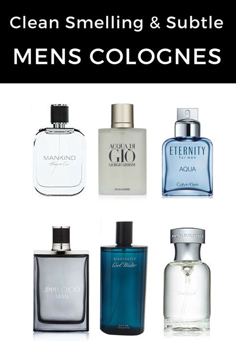 fresh clean smelling men's cologne